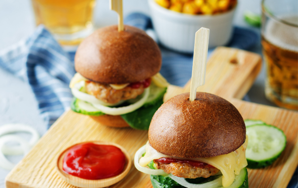chicken spinach burgers