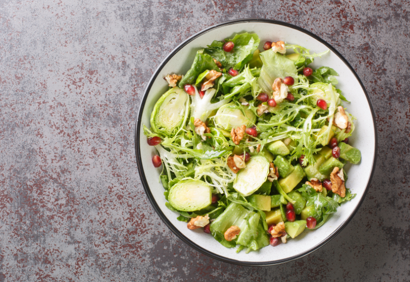 brussels sprout and arugula salad