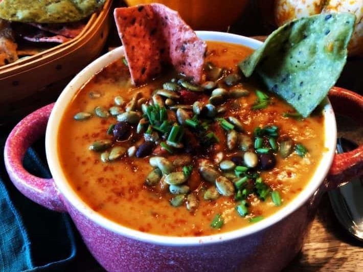 Pumpkin Black Bean Soup 